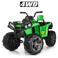 Дитячий електро квадроцикл електромобіль для підлітків 4WD BAMBI M 3999EBLR-5 зелений з пультом управління