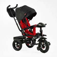 Дитячий триколісний велосипед-коляска Best Trike 6088 F–789-05 зі складним кермом, фара музична, пульт