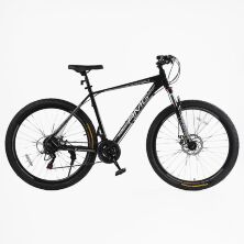 Спортивний алюмінієвий велосипед 29 дюймів Corso "AMG" MG-29715 Shimano 21 швидкість чорний глянець