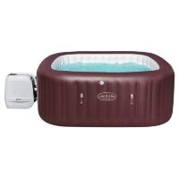 Квадратний надувний басейн-джакузі BESTWAY 6001U з підголовниками нагрівачем та підсвічуванням