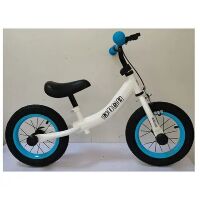 Дитячий велобіг біговел PROFI KIDS 12 дюймів HUMG1210A-2 сталева рама/на надувних колесах/біло-синій**