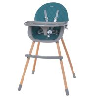 Дитячий регульований Стілець для годування EL CAMINO ME 1111 LUMI Teal / чохол екокожа / бірюзовий