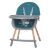Дитячий регульований Стілець для годування EL CAMINO ME 1111 LUMI Teal / чохол екокожа / бірюзовий
