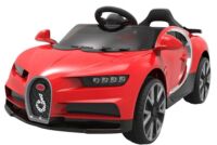 Дитячий електромобіль T-7638 EVA WHITE, Bugatti, червоний