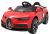 Дитячий електромобіль T-7638 EVA WHITE, Bugatti, червоний