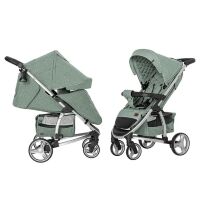 Дитяча прогулянкова коляска CARRELLO Vista CRL-8505 Denim Blue в льоні + дощовик