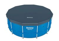 Тент для каркасного басейну Bestway 58037 діаметр 366 см темно-синій Тент для каркасного басейну Bestway 58037 діаметр 366 см темно-синій