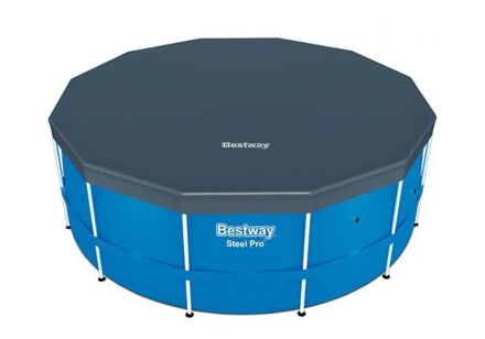 Тент для каркасного басейну Bestway 58037 діаметр 366 см темно-синій