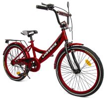 Дитячий двоколісний велосипед 20 дюймів 242004 Like2bike Sky ручне гальмо, червоний