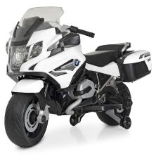 Дитячий електро-мотоцикл M 4275E-1 BMW Електромобіль 1 мотор 45W, 1 батарея 12V7AH, музика та світло, білий