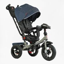 Дитячий триколісний велосипед-коляска Best Trike 6088 F–714-96 зі складним кермом, фара музична, пульт
