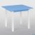 Столик 60*60 "ИГРУША", блакитний