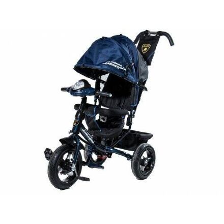 ⏩ Велосипед дитячий триколісний оновлений Lamborghini Air з фарою L2-O синій