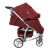 Дитяча прогулянкова коляска CARRELLO Vista CRL-8505 Ruby Red в льоні + дощовик