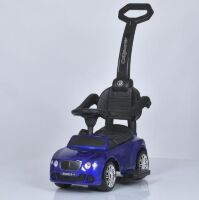 Дитяча машинка Каталка-толокар Bentley зі шкіряним сидінням та ручкою M 3901LS-4 червоний лак Дитяча машинка Каталка-толокар Bentley зі шкіряним сидінням та ручкою M 3901LS-4 червоний лак