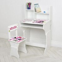 Дитяча парта шкільна зі стільцем 904-85(UA) біла Міккі Маус**