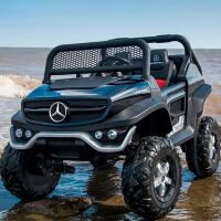 Дитячий двомісний електромобіль BAMBI Джип Мерседес 4WD M 4133EBLRS-2 чорний автопокраска**