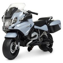 Дитячий електро-мотоцикл M 4275E-11 BMW Електромобіль 1 мотор 45W, 1 батарея 12V7AH, музика та світло, сірий