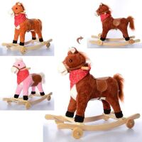 Качалка-каталка Конячка зі звуковими ефектами MP 0086-6 рухливий рот і хвіст / в наявності 3 кольори**