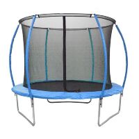 Спортивний батут круглий RJ-0086/2 діаметр 244см на пружинах з сіткою і сходами / колір синій Спортивний батут круглий RJ-0086/2 діаметр 244см на пружинах з сіткою і сходами / колір синій