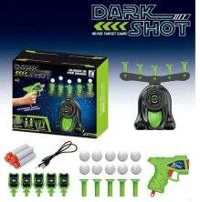 Повітряний тир 3360 "Dark Shot" на батарейках. Працює від USB. Пістолет і 5 м'яких патрона