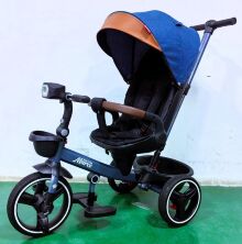 Триколісний велосипед коляска BestTrike "Marco" 9155 / 307-05 з музичною фарою та телескопічною ручкою