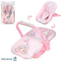 Лялькова люлька переноска для ляльки DeCuevas 51341 з ковдрою. Меблі для ляльок**