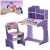 Дитяча парта растишка Bambi W 2071-8-6 Disney Princess Pets Фіолетовий