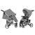 Дитяча прогулянкова коляска CARRELLO Vista CRL-8505 Shark Gray в льоні + дощовик