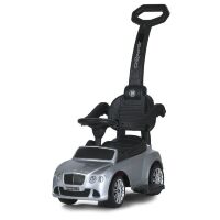 Дитяча машинка Каталка-толокар Bentley зі шкіряним сидінням та ручкою M 3901LS-11 червоний лак Дитяча машинка Каталка-толокар Bentley зі шкіряним сидінням та ручкою M 3901LS-11 червоний лак