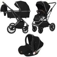 Дитяча універсальна коляска CARRELLO Aurora CRL-6502/1 (3in1) Almond Beige бежева з дощовиком