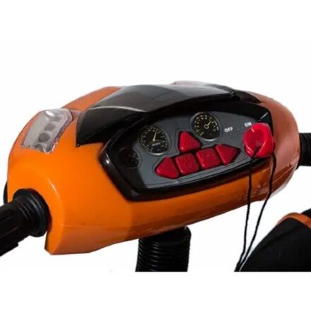 ⏩ Велосипед дитячий триколісний Lamborghini LР2O Єва колеса з фарою і ключем запалюванням помаранчевий