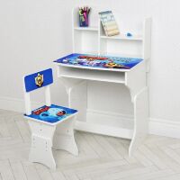 Дитяча парта шкільна зі стільцем 904-95 біла Роботи**