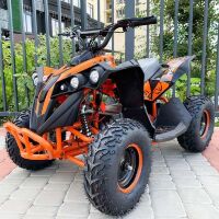 Дитячий електромобіль квадроцикл (від 7 років) HB-EATV1000Q-7ST V2 чотири акумулятори, колеса гума / оранжевий