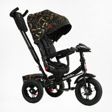 Дитячий триколісний велосипед-коляска Best Trike 6088 F–626-87 зі складним кермом, фара музична, пульт