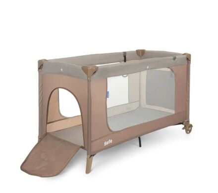 Манеж дитячий EL CAMINO ME 1016 SAFE SAFE Sand Len сірий **