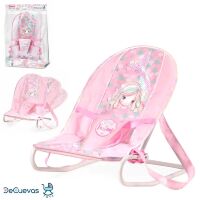 Ляльковий шезлонг гойдалка для ляльки DeCuevas 51441 з ручками для перенесення. Меблі для ляльок**