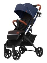 Прогулянкова дитяча коляска CARRELLO Astra CRL-5505 Ocean Blue з дощовиком і москітною сіткою / синя