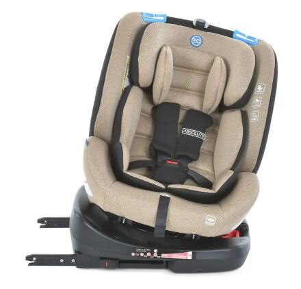 Автокрісло дитяче EL CAMINO Absolute ME 1079 Royal Beige група 0+1,2,3 isofix бежевий льон