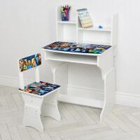Дитяча парта шкільна зі стільцем 904-96 біла Роботи**