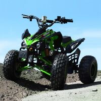 Дитячий електромобіль квадроцикл (від 7 років) HB-EATV1000Q-5ST V2 чотири акумулятори, колеса гума / зелений