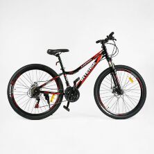 Спортивний велосипед CORSO «INTENSE» 26 дюймів NT-26573 рама 13 дюймів, SAIGUAN 21 швидкість, червоний