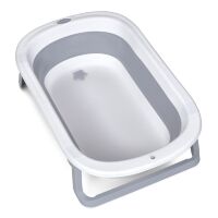 Дитяча складна ванна для купання 78 см EL CAMINO ME 1152 BASIC Blue на ніжках зі зливом, синя