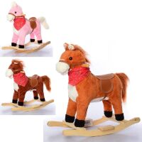 Качалка-каталка Конячка зі звуковими ефектами MP 0086-5 рухливий рот і хвіст / в наявності 3 кольори**