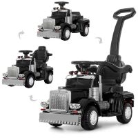 Дитячий одномісний електромобіль Толокар Каталка Вантажівка BAMBI M 4110R-2 чорний**