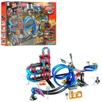 Дитяча іграшка для хлопчиків Гоночний автотрек трек траса Гараж, Паркінг 2в1 8899-84 (аналог Hot Wheels)**