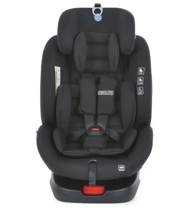 Автокрісло дитяче EL CAMINO Absolute ME 1079 Royal Total Blac група 0+1,2,3 система isofix льон чорний