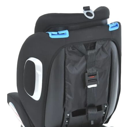 Автокрісло дитяче EL CAMINO Absolute ME 1079 Royal Total Blac група 0+1,2,3 система isofix льон чорний