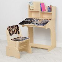Дитяча парта зі стільчиком Bambi B 2071-92-1(EN) Леопард венге**
