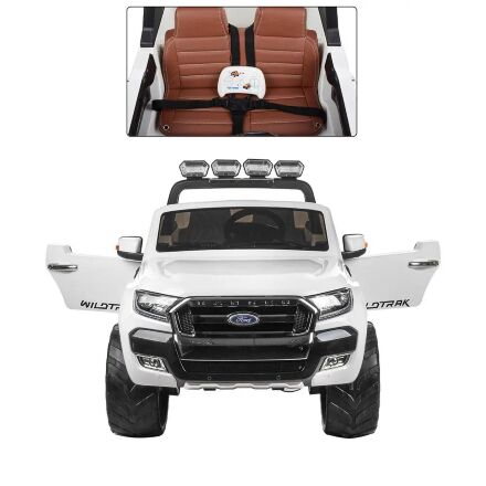 Дитячий електромобіль Ford Ranger M 3573EBLR-1 з м'яким сидінням білий**